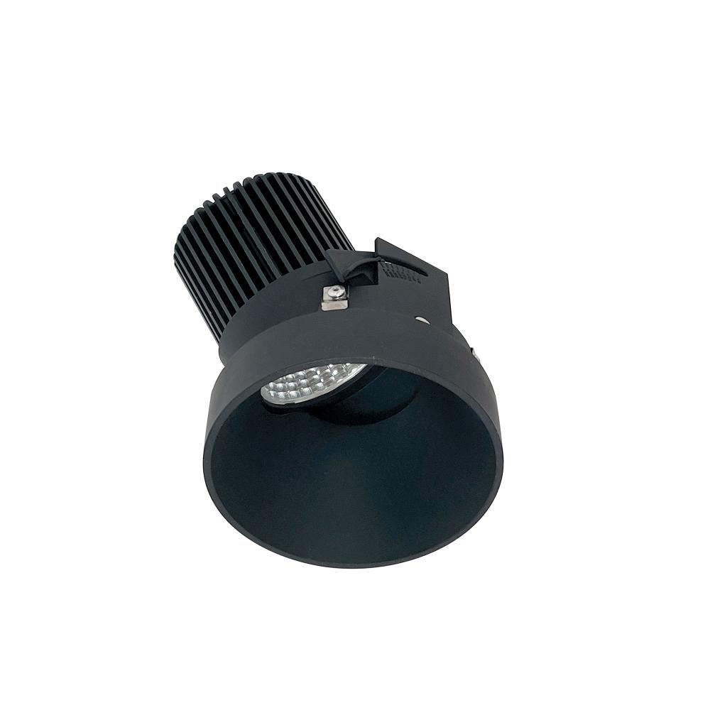 4" Iolite LED Round Trimless Adjustable Slot, 800lm / 14W, 5000K, Black Finish