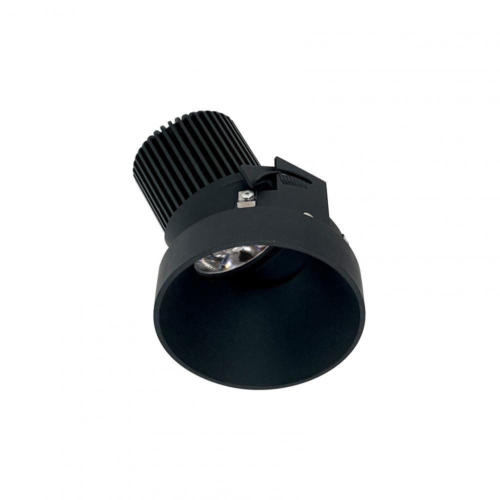 4" Iolite LED Round Trimless Adjustable Slot, 10-Degree Optic, 850lm / 12W, 3000K, Black Finish