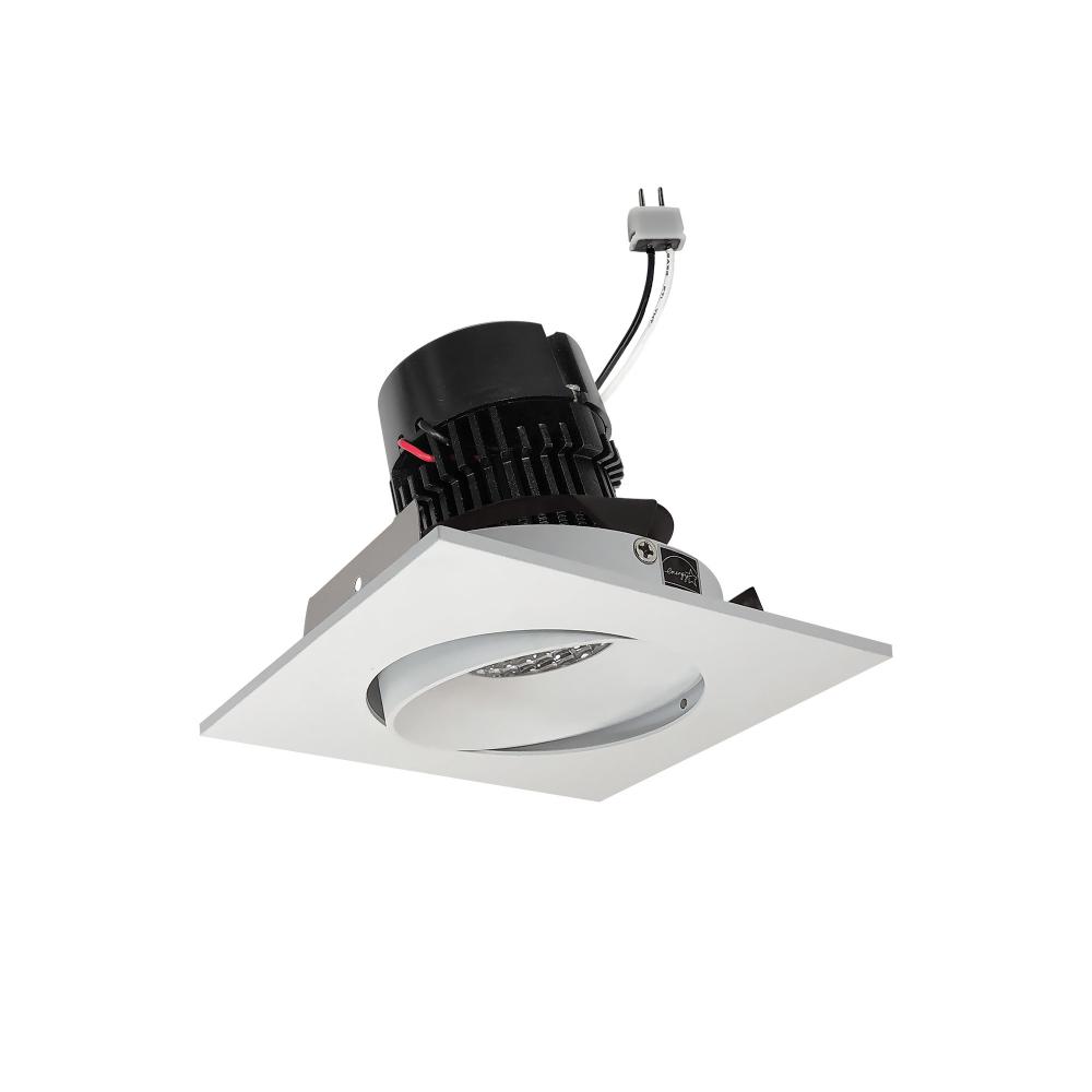 4" Pearl Low Voltage LED Square Adjustable Cone Retrofit, 700lm / 11W, Comfort Dim, Matte Powder