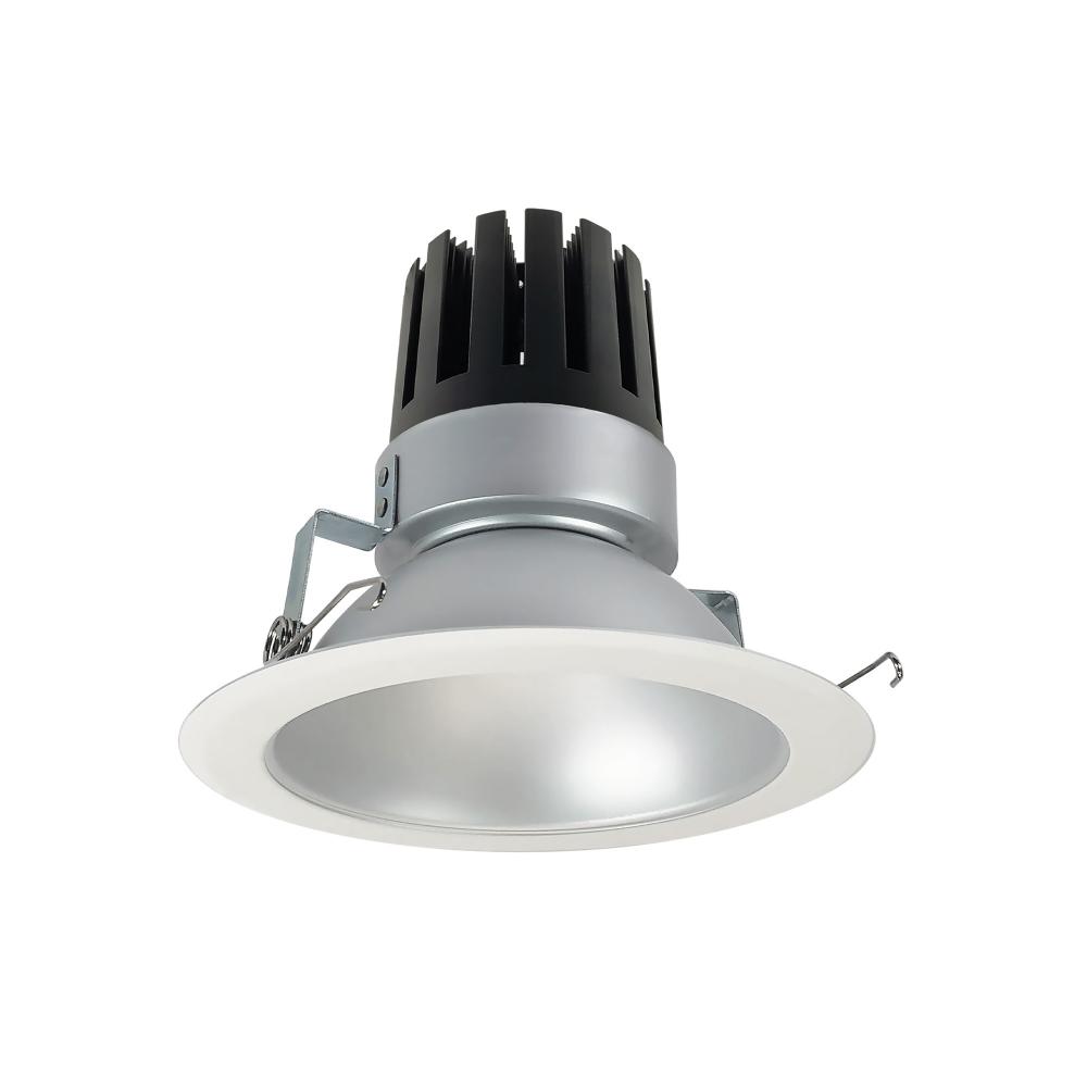 6" Marquise III Round Open Reflector, 2500lm, 4000K, Flood Optic, Haze Reflector/White Flange
