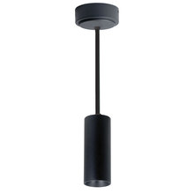 Nora NYLM-2ST40XBBLE3A/24 - 2" iLENE 24" Stem Mount Mini Cylinder, 1000lm, 15W, 4000K, Black, 120V Triac/ELV Dimming