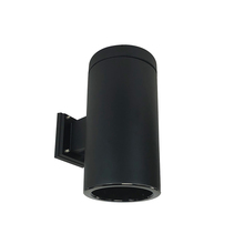 Nora NYLS3-6W1L430FP01BBB - 6" Sapphire III Wall Mount Black Cylinder, Black Reflector/Black Flange, 120V; Phase Dimming,