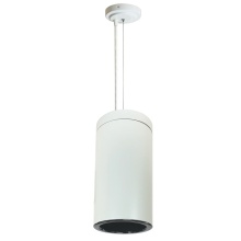 Nora NYLS3-6C1L240NP01CCW - 6" Sapphire III Cable Mount White Cylinder, Clear Reflector/Clear Flange, 120V; Phase Dimming,