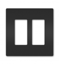 Legrand Radiant CA RWP262BK - Screwless WP Plastic 2G BK