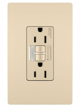 Legrand Radiant CA 1597NTLTRICCD4 - radiant? Tamper-Resistant 15A Duplex Self-Test GFCI Receptacles with SafeLock? Protection and Night