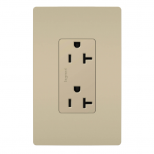 Legrand Radiant CA 885TR20SI - radiant? 20A 125V Tamper-Resistant Outlet, Ivory