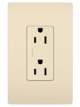 Legrand Radiant CA 885SLA - radiant? Self-Grounding Outlet, Light Almond