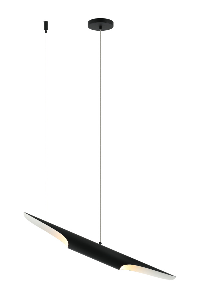 Stylus Matte Black Chandelier