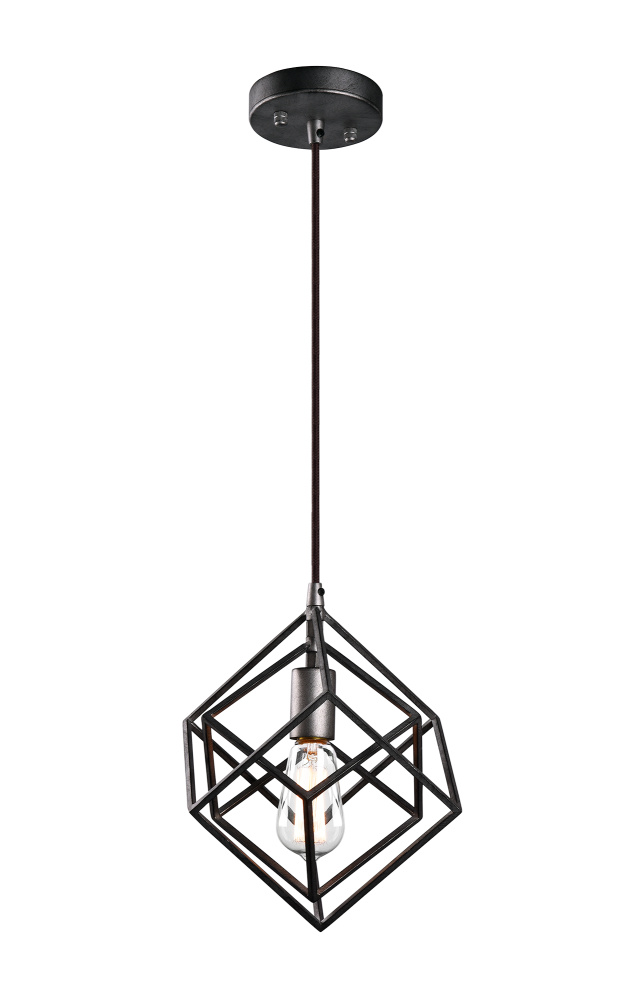 Geometry Series Rusty Black Pendant