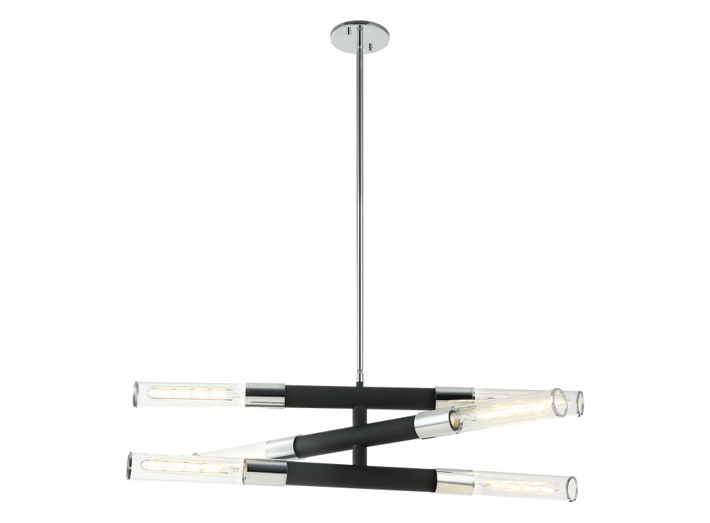 Tubo Matte Black Pendant