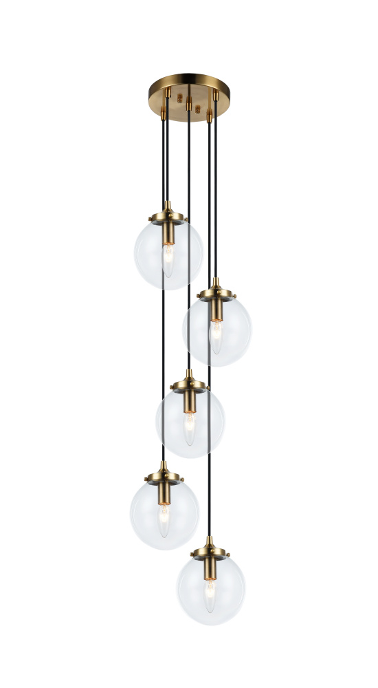 The Bougie Aged Gold Brass Pendant