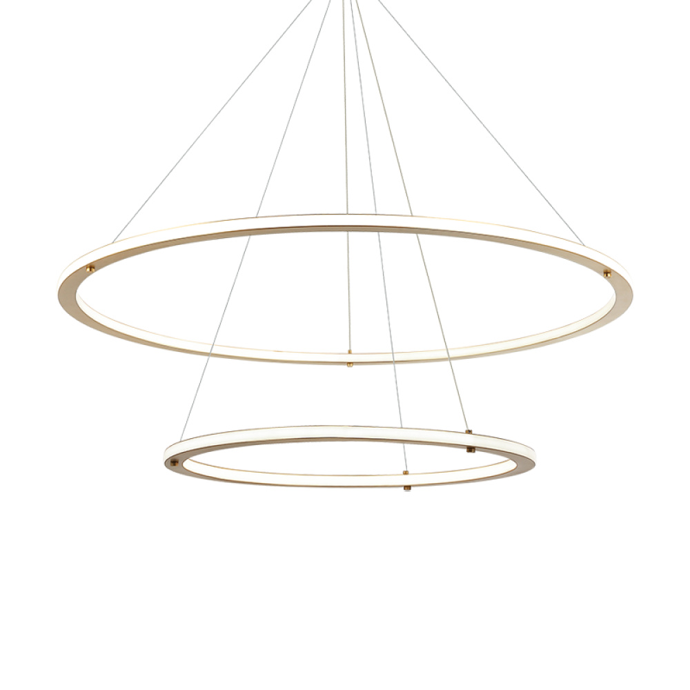 Victoria Brushed Gold Pendant