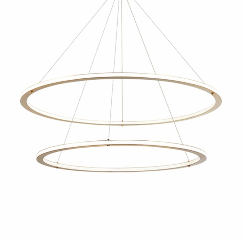 Victoria Brushed Gold Pendant