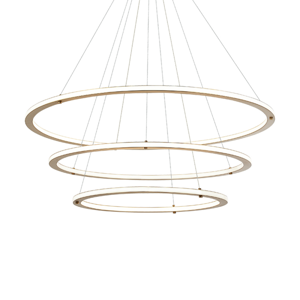 Victoria Brushed Gold Pendant