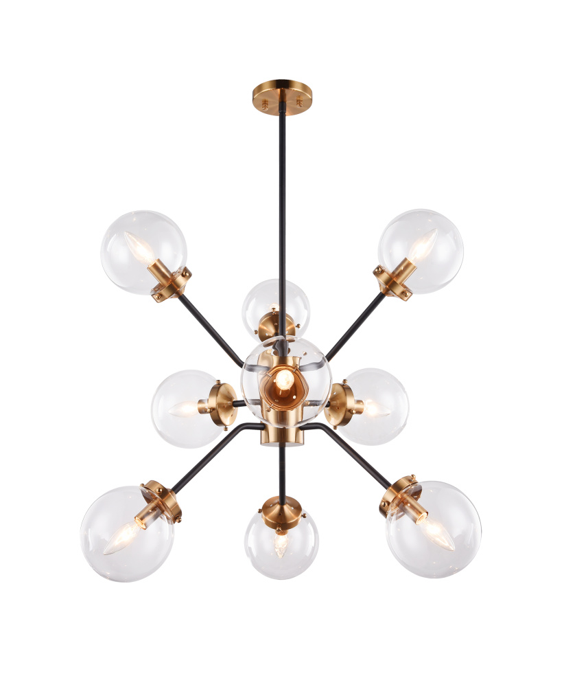 Maru Aged Gold Brass Chandelier
