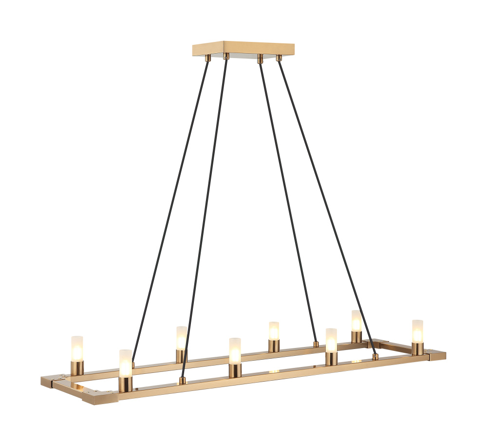 Cascadian Aged Gold Brass Chandelier