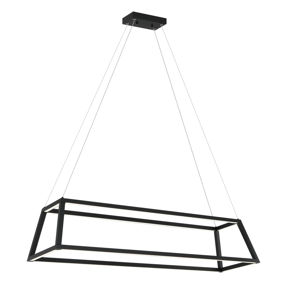 Carlington Matte Black Chandelier