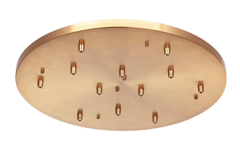 Multi Ceiling Canopy (Line Voltage) Aged Gold Brass Canopy