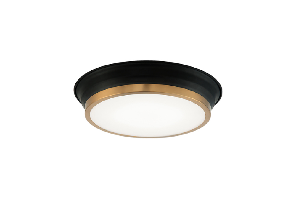 Jaxx Black + Aged Gold Brass Ceiling Mount