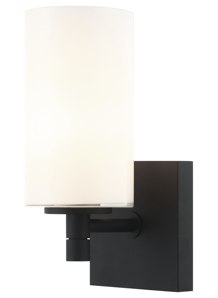 Candela Matte Black Wall Sconce