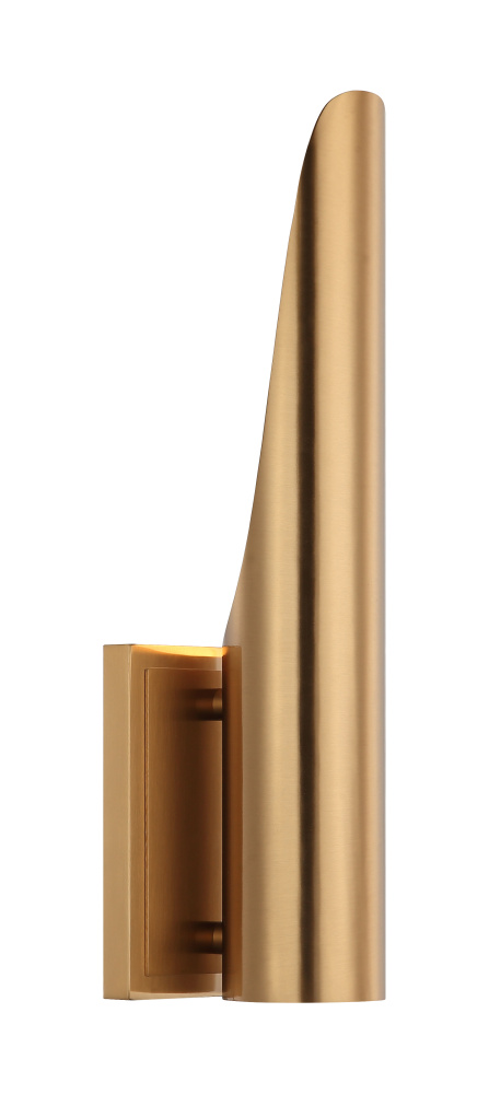 Stylus Aged Gold Brass Wall Sconce