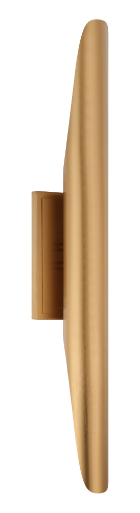 Stylus Aged Gold Brass Wall Sconce