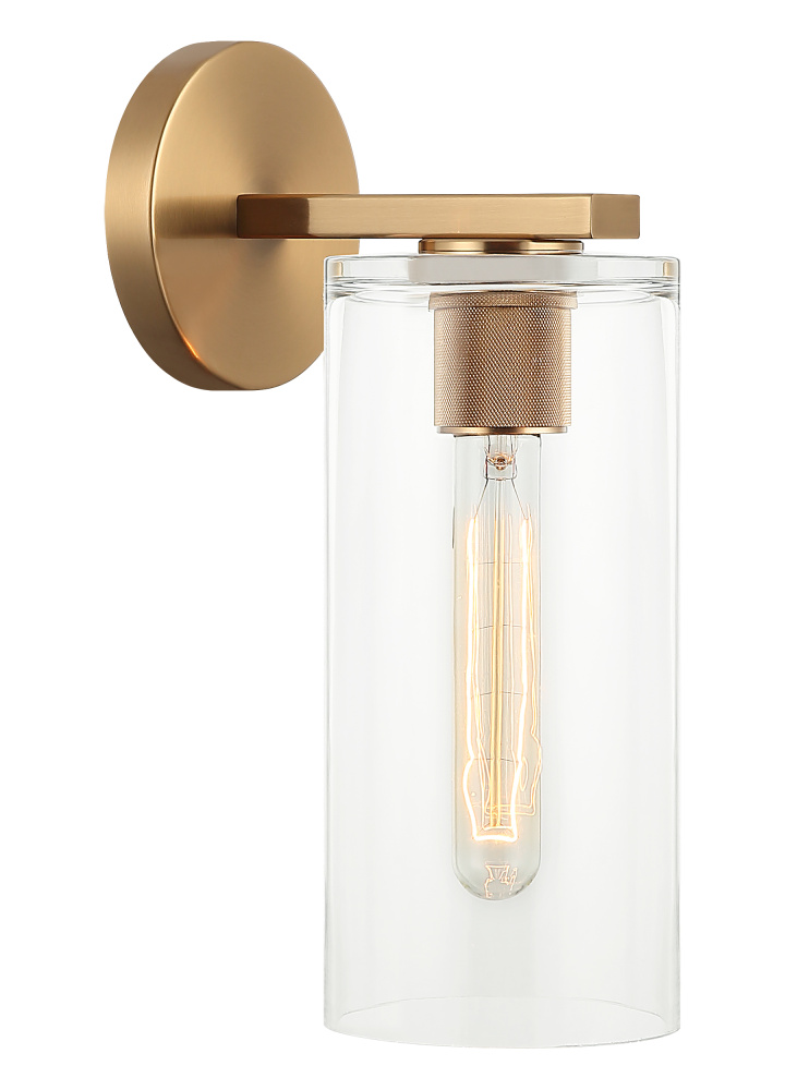 Lincoln Aged Gold Brass Wall Sconce