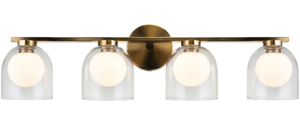 Derbishone Aged Gold Brass Wall Sconce