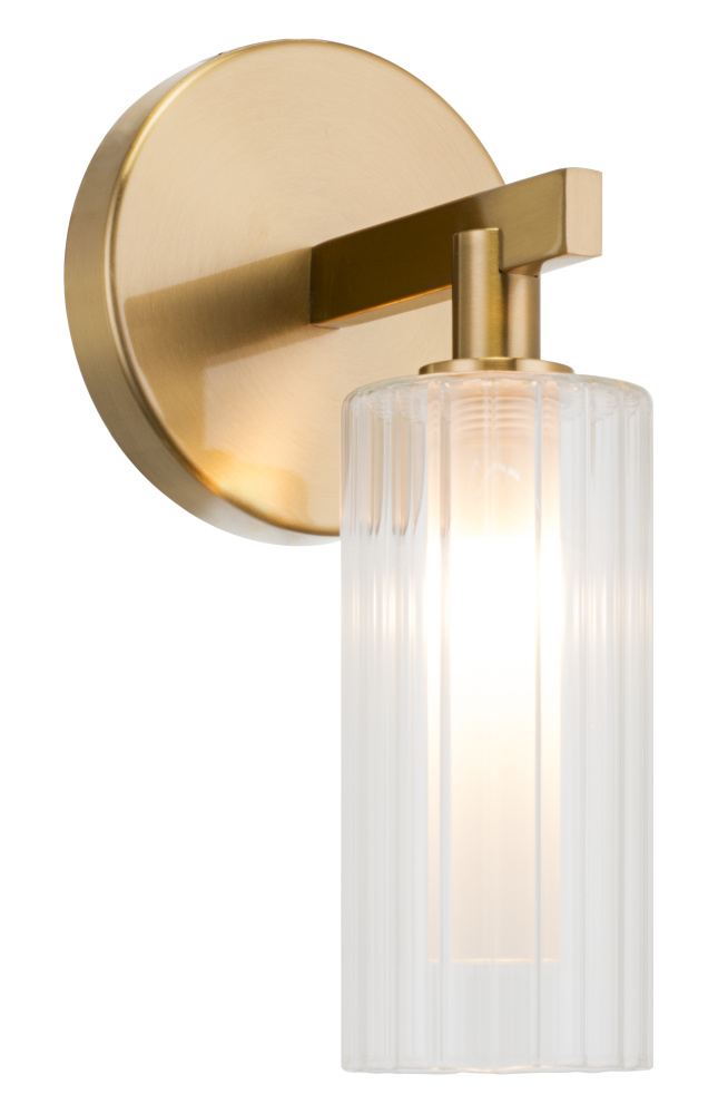 Kristof Aged Gold Brass Wall Sconce