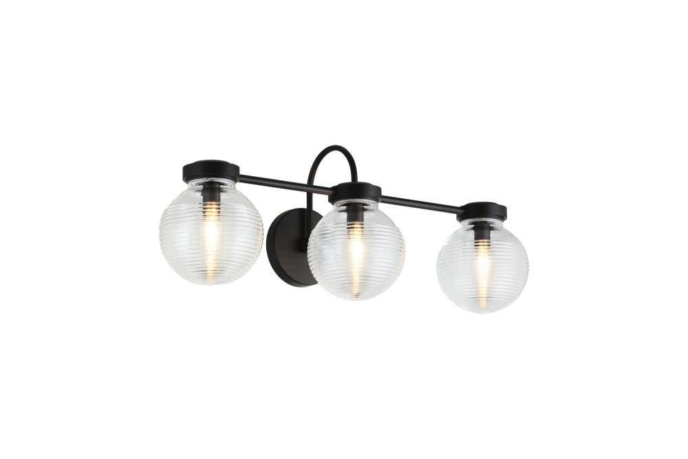 Ridge Matte Black Wall Sconce