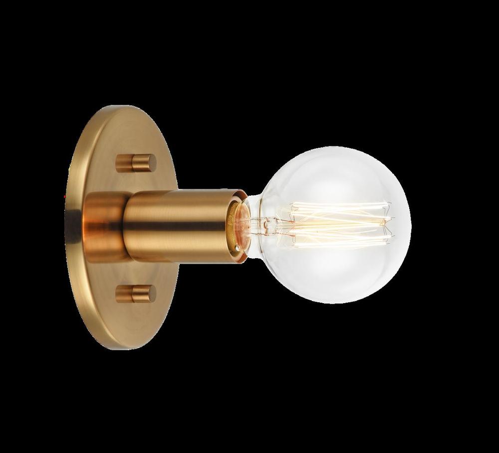 Kasa Aged Gold Brass Wall Sconce / Ceiling Mount