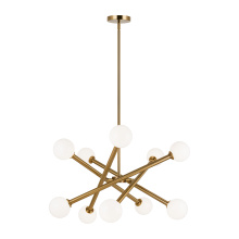 Matteo Lighting C64610AGOP - Matchstix Aged Gold Brass Pendant
