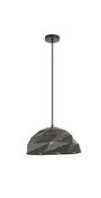 Matteo Lighting C72701DG - Riku Dark Grey Pendant