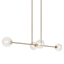 Matteo Lighting C81704AGCL - Novo Aged Gold Brass Pendant