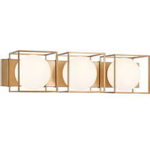 Matteo Lighting S03803AG - Squircle Aged Gold Brass Wall Sconce