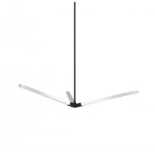 Matteo Lighting C66813MBCH - Asterisk Matte Black + Chrome Pendant