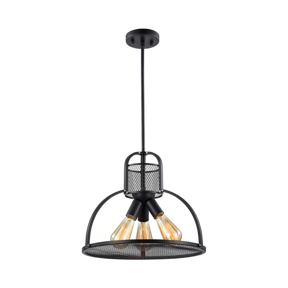 3-Light 16" Industrial Pendant