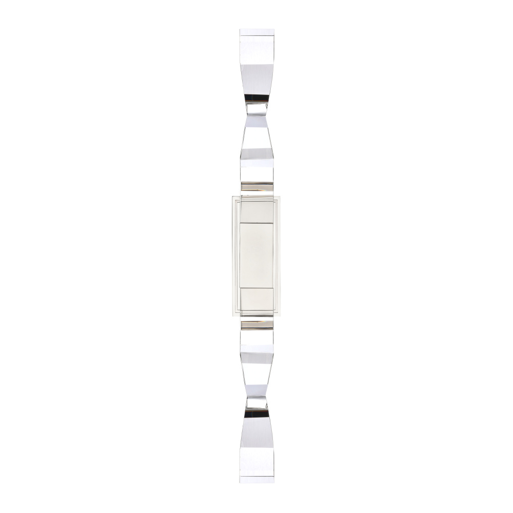 Mamadim LED 2"x2" Single Crystal Duo Wall Sconce in Polished Nickel