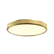 ZEEV Lighting FM11748-LED-18-AGB - Zigrina 18" Diamond Knurled LED Flush Mount in Aged Brass