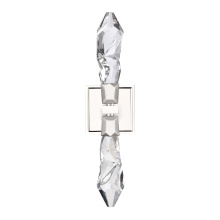 ZEEV Lighting WS11411-LED-2-PN - Angelus LED 2-Light, Crystal Duo Wall Sconce in Polished Nickel