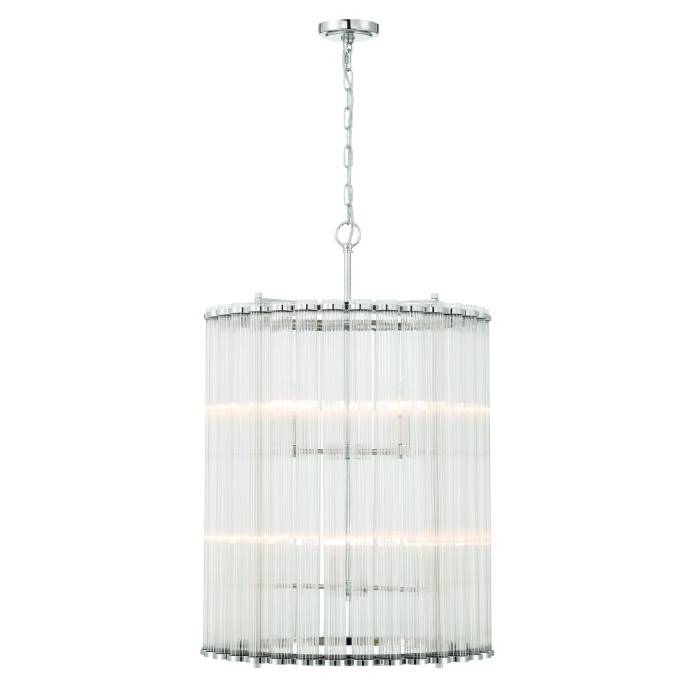 Glasbury 22" Pendant In Nickel
