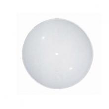 Satco Products Inc. 50/505 - Shallow Diffuser Shade; 11 inch Diameter; 1/2 inch Height; Semi Bend Glass; White; Sunburst Pattern