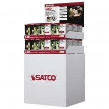Satco Products Inc. D2110 - Display Unit Containing 10 pieces of S8020; 12 Watt; S14 LED; 2700K; E26; 80 CRI