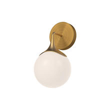 Alora Lighting WV505106AGOP - NOUVEAU 12" WV|AGED BRASS|MATTE OPAL GLASS
